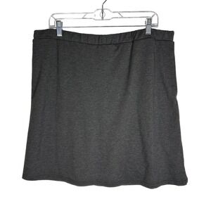 Jack Smith Women 2XL Charcoal Grey Athletic Skort Jersey Knit No Pockets Stretch